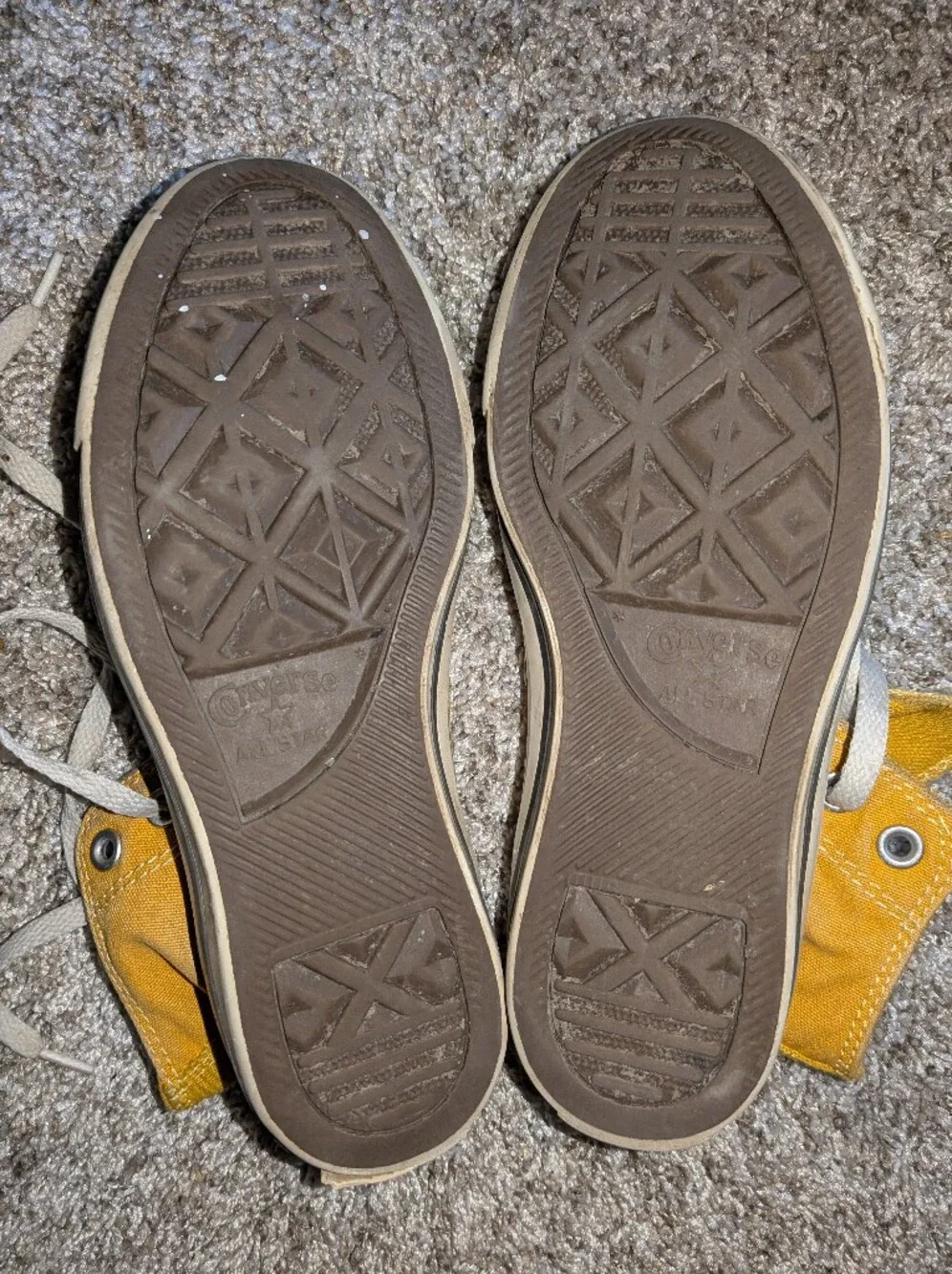 Converse Yellow High-Top All Star Sneakers